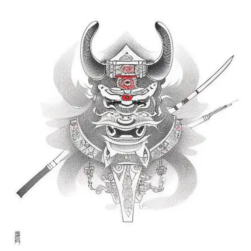 Japanese Samurai Tattoo Idea Blackink Ai