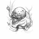 steampunk tattoo design idea
