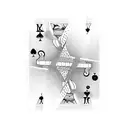 A deck of cards intertwined with guitar strings tattoo design idea