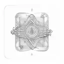 A deck of cards intertwined with guitar strings tattoo design idea