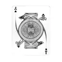 A deck of cards intertwined with guitar strings tattoo design idea