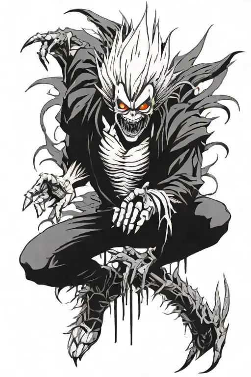 Ryuk death note tattoo design idea