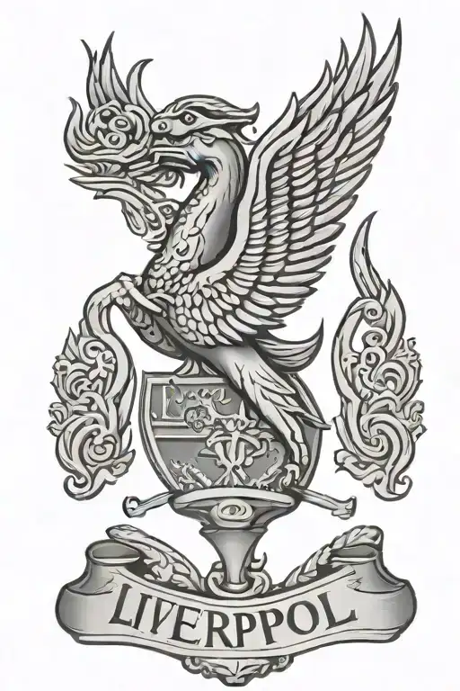 liverpool football club logo tattoo design idea