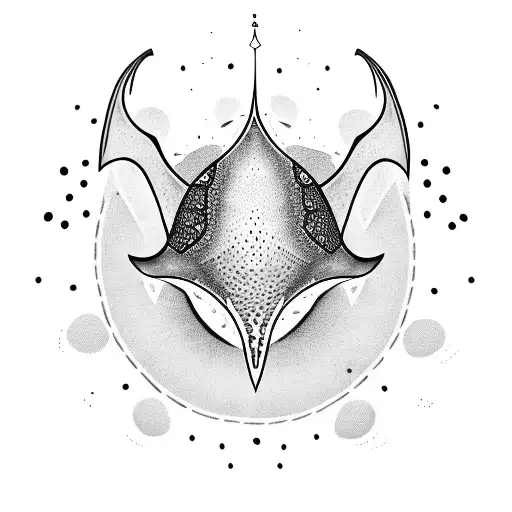 dotted stingray tatoo tattoo design idea
