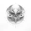 car rear view mirror covered in warning tape tattoo design idea