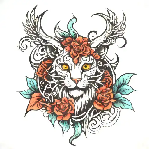 leader of lunatic  tattoo design idea