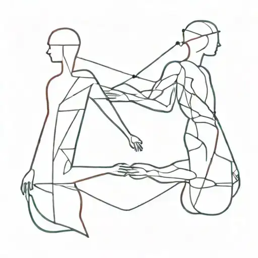  the conflict between emotions and logic. tattoo design idea