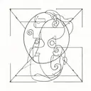  the conflict between emotions and logic. tattoo design idea
