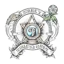 sobriety and hole in one  tattoo design idea