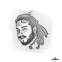 Post Malone tattoo design idea