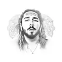 Post Malone tattoo design idea
