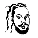 Post Malone tattoo design idea
