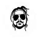 Post Malone tattoo design idea
