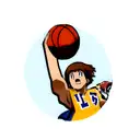 falcon with ball basketball tattoo design idea