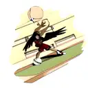 falcon with ball basketball tattoo design idea