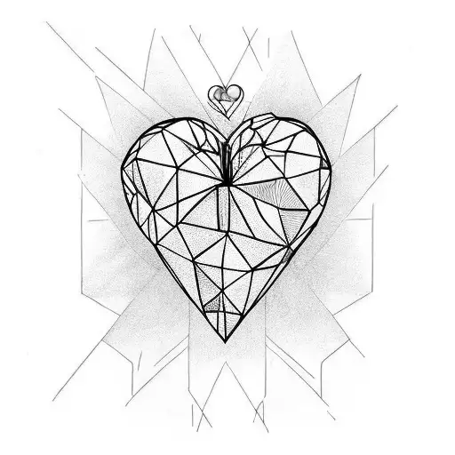A heart in a cage tattoo design idea