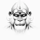 Hanuman chalisa  tattoo design idea