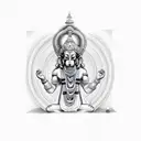 Hanuman chalisa  tattoo design idea