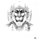 Hanuman chalisa  tattoo design idea