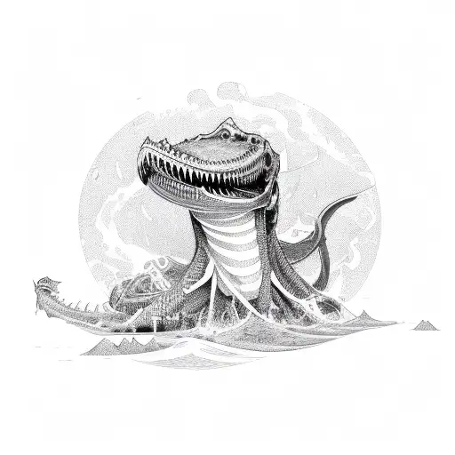 Leviathan tattoo design idea