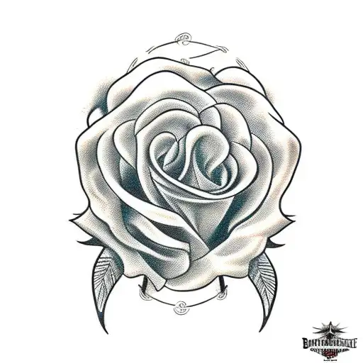 Barbed Wire  Roses tattoo design idea