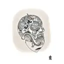 A quote from a favorite hip-hop song in a typewriter font tattoo design idea