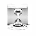 Hourglass with a cross inside it Turning into sand  tattoo design idea
