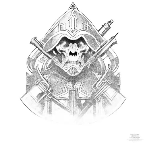 Joshua leading his army into battle tattoo design idea