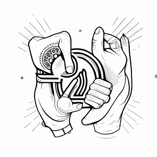 pinky promise with the thumbs touching tattoo design idea