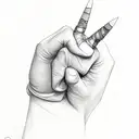 pinky promise with the thumbs touching tattoo design idea