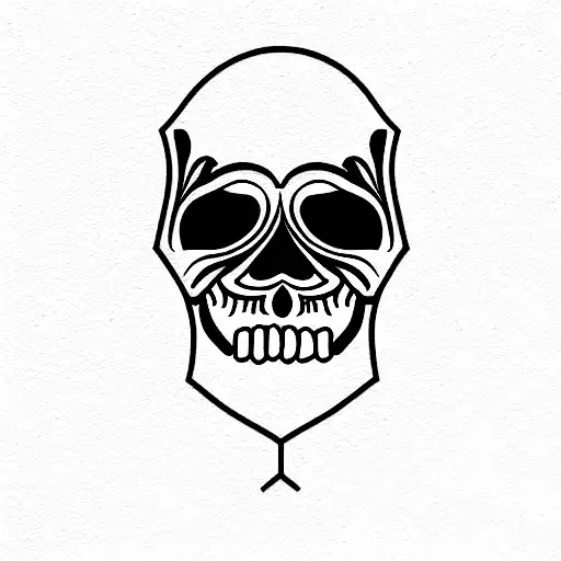 Skull tattoo design idea