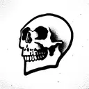 Skull tattoo design idea