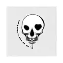 Skull tattoo design idea