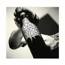 broken bottle tattoo design idea