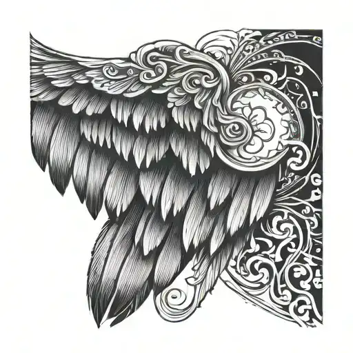 wing shoulder tattoo for  men  tattoo design idea
