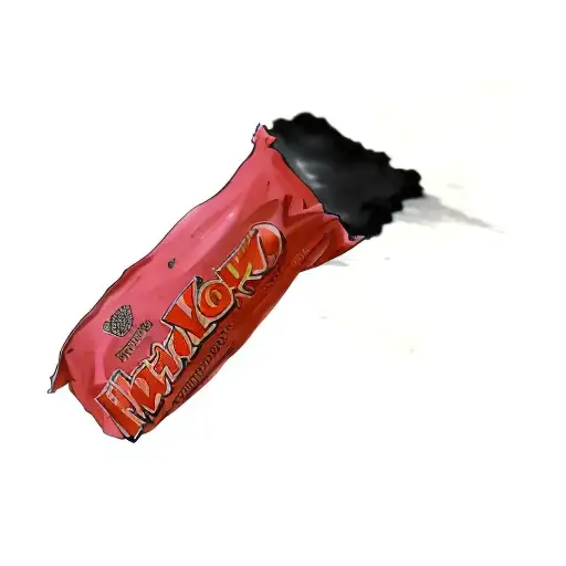 a candy wrapper tattoo design idea