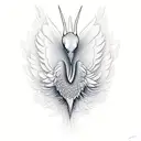 crane tattoo design idea