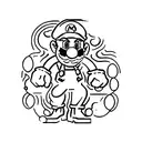 mario tattoo design idea