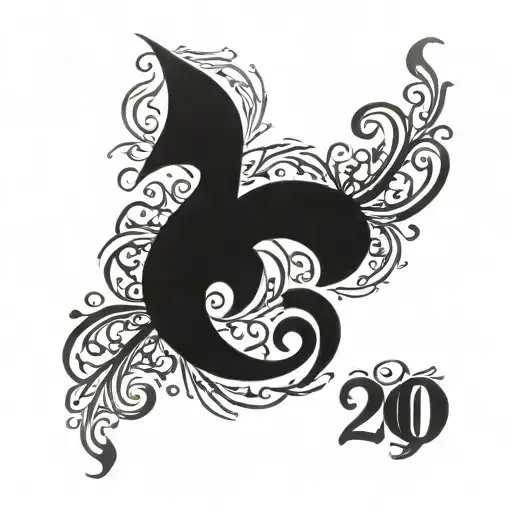 2000 written tattoo design idea