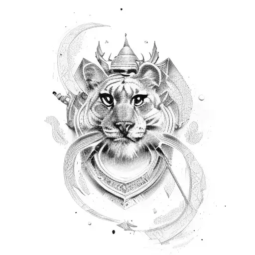 brave, strong, love,target tattoo design idea