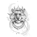 brave, strong, love,target tattoo design idea