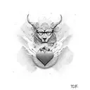 brave, strong, love,target tattoo design idea