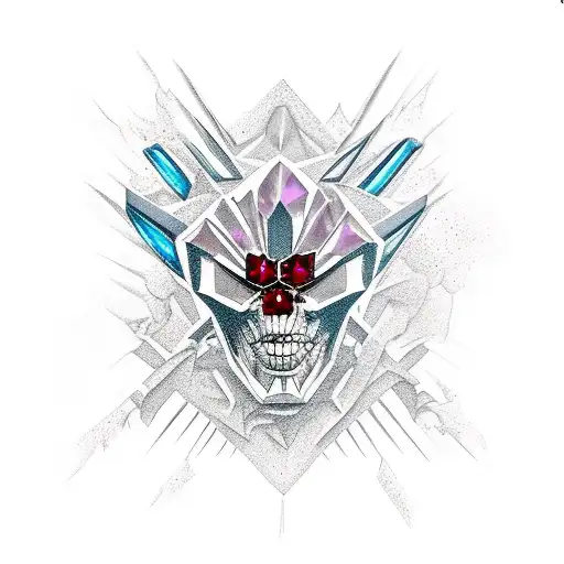 darkclaw hades rubies and diamonds tattoo design idea