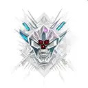 darkclaw hades rubies and diamonds tattoo design idea