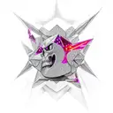 darkclaw hades rubies and diamonds tattoo design idea