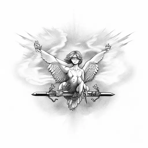 queda de Icarus  tattoo design idea
