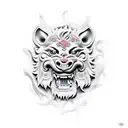 Foo Dog tattoo design idea
