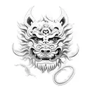 Foo Dog tattoo design idea