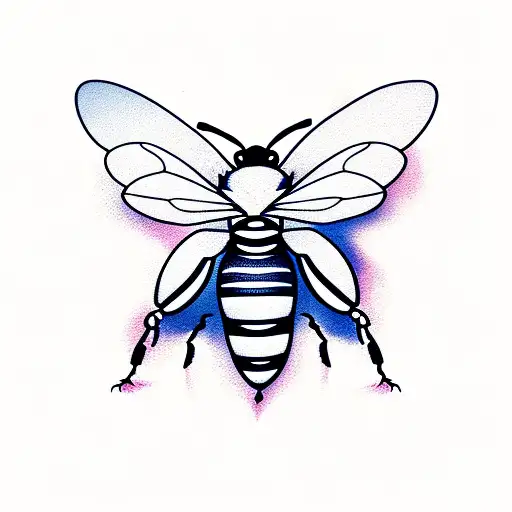 Honey Bee tattoo design idea