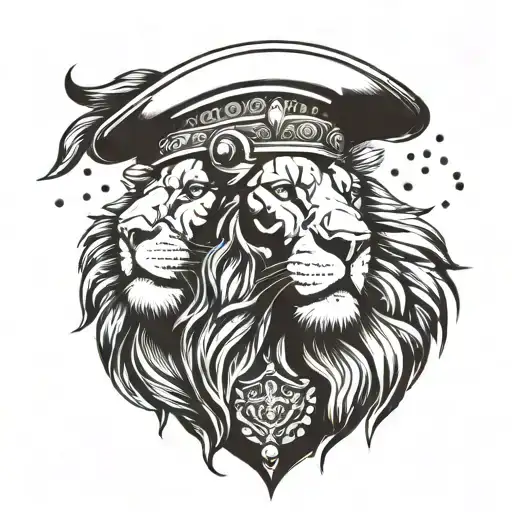 Incorporate a lion symbolizing strength and courage, along with a Roman helmet to represent Marcus Aurelias' military background tattoo design idea
